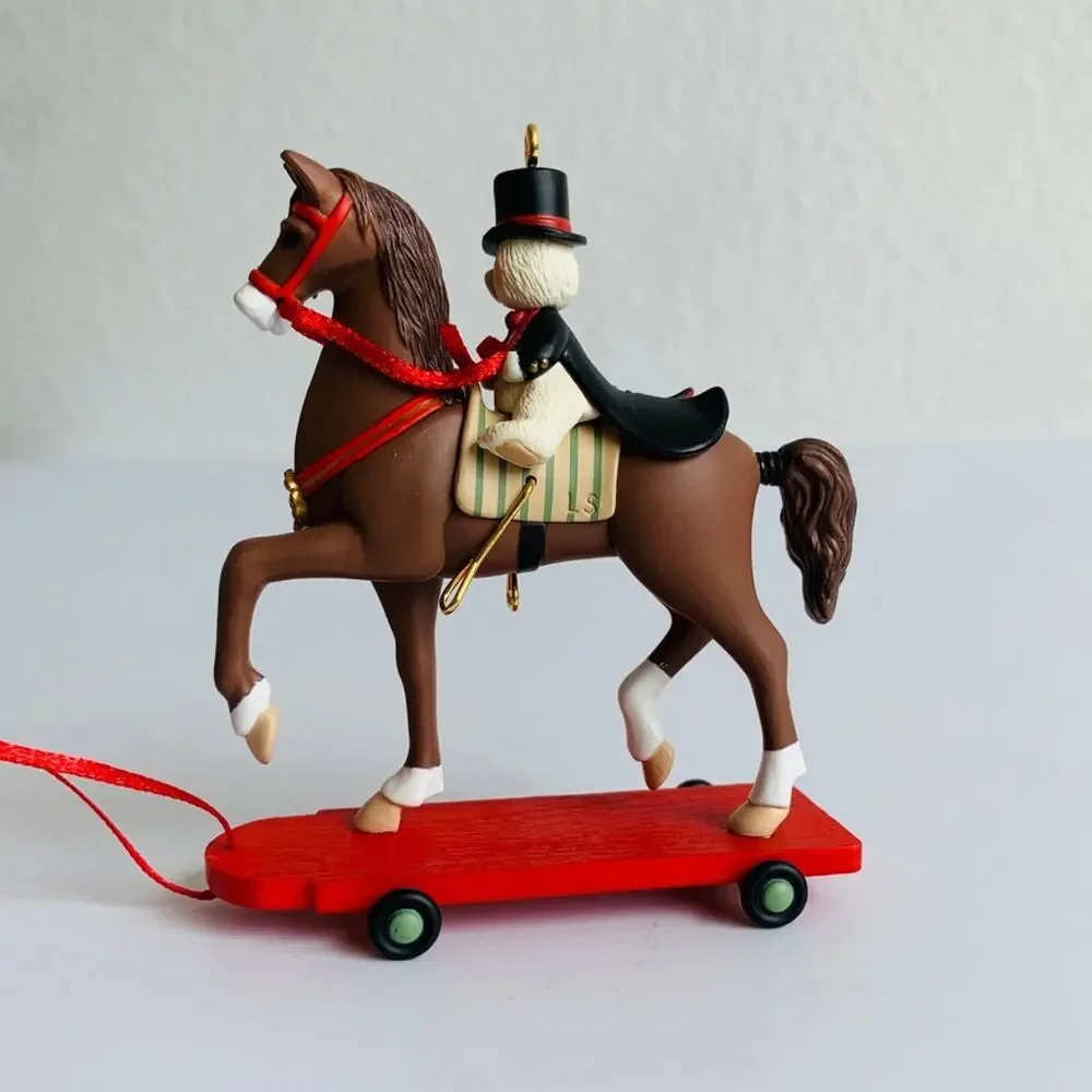 2008 Hallmark Horse & Bear Ornament